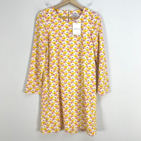 NWT Compania Fantastica Womens Shift Dress Size Small Cute Eyelash Print - Picture 1 of 11